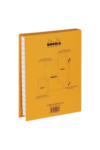 Rhodia Essential Box Çizgili Defter Seti Orange 9201C Turuncu