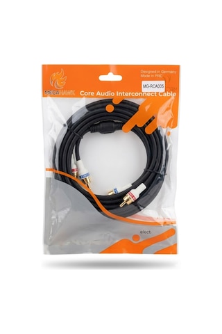 Rca Ses Kablosu 2+2 Erkek Uçlu Audio Kablo Amfi Teyp Bağlantı Kablosu