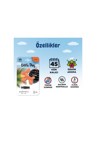 Little Joe Little Dog Meyve Araç Kokusu Fruit -45 Gün -oto Koku