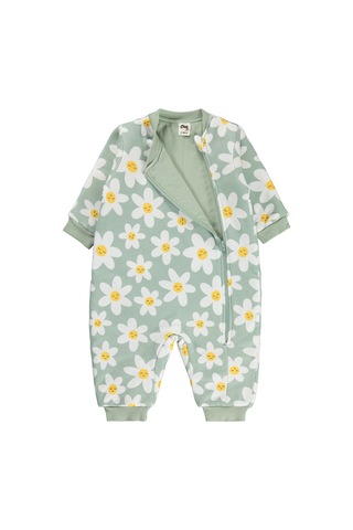Civil Baby Çiçek Empirme 2.5 Tog Uyku Tulumu - Yeşil Çağla Yeşili