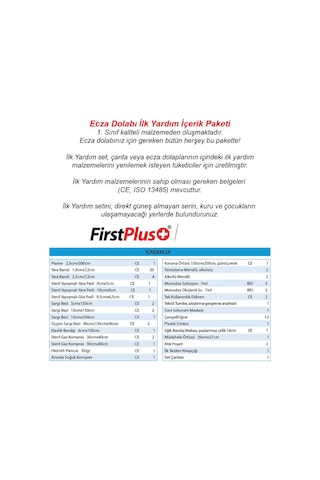 İlk Yardım Içeriği Ecza Dolabı Içeriği Boyun Korseli Lüx Phl