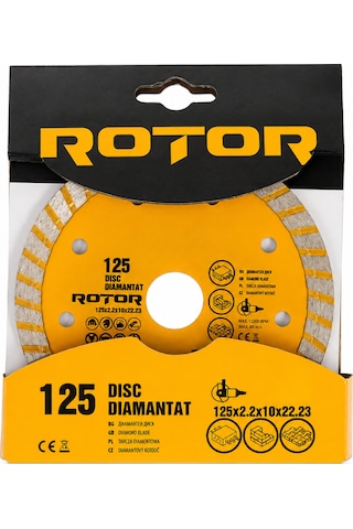 Seramik Kesme Diski 125x2,2 X10x22,23 Turbo Rotor