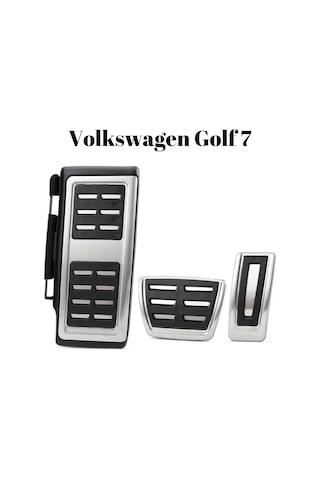 Volkswagen Golf 7 2012 2013 2014 2015 2016 2017 2018 2019 İle Uyumlu 3'lü A Kalite Otomatik Pedal Seti