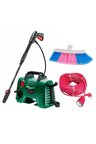 Bosch Easyaquatak 100ll Yüksek Basınçlı Yıkama + Evakat 3 2,5 Uzatma Kablosu 10 MT + Oto Fırçası