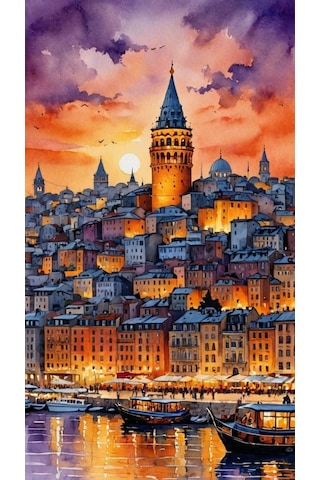 Kulenin Büyüsü Rulo Tuval Üzeri Canvas Baskı Premium Çözünürlük, Çerçevesi