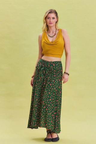 Salaş Asimetrik Etek Yeşil