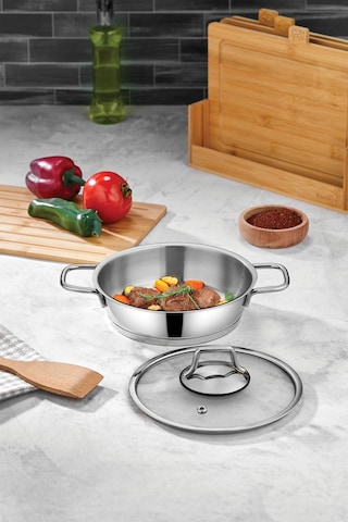 Polochef Paslanmaz Çelik Sahan 20 Cm Gümüş