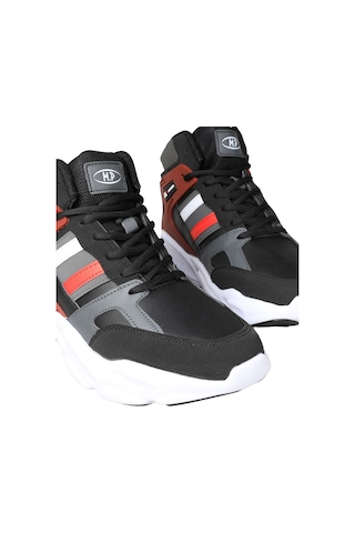 M.p. 232-1014 Mr Erkek Siyah-bordo Cilt Basketbol Ayakkabı-siyah Siyah