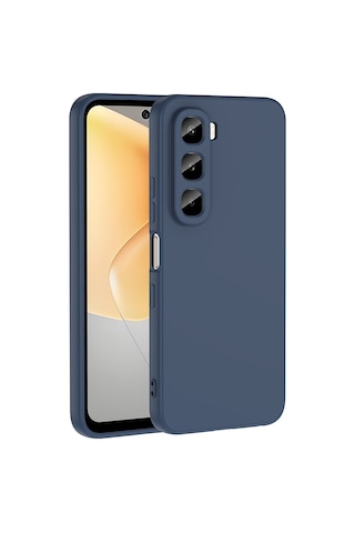 Maks Technology İnfinix Hot 60i 4g Kılıf Mkst Mara Lansman Kapak - Lacivert
