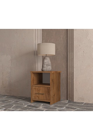 Renazzo Soft Wood Model Masif Ahşap İskandinav Komodin - Çekmeceli Ceviz