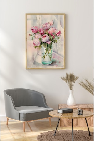 Ahşap Çerçeveli Mdf Tek Tablo Çiçek Dekoru Tablo Kendi Tablo Setinizi Oluşturacağınız Liste 23 X 32 Çerçeveli 1076