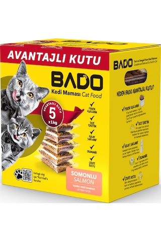Bado Yavru Kedi Maması Somonlu 5x1kg