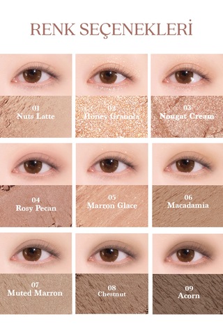 Dasique Mat Ve Işıltılı Renk Seçenekleri Sunan Far Paleti Shadow Palette 24 Muted Nuts 24 Muted Nuts