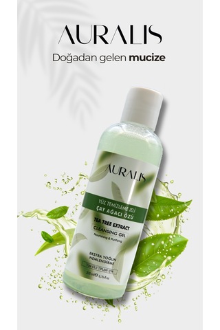 Auralis Çay Ağacı Özlü Yüz Temizleme Jeli Arındırıcı Ve Dengeleyici 200 Ml