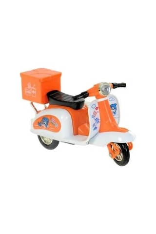 Çek Bırak Metal Vespa Motor 12 Cm - Fy361a-12d - Turuncu