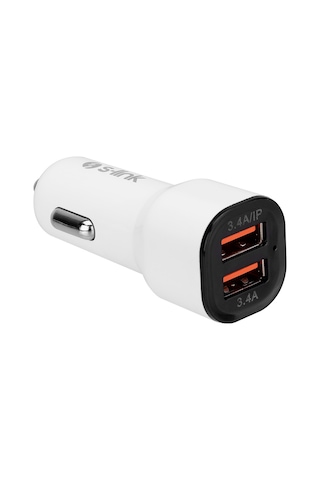 S-Link Sl-Ec30L Lightning Kablolu 3.4A 2 Usb Araç Şarj Cihazı