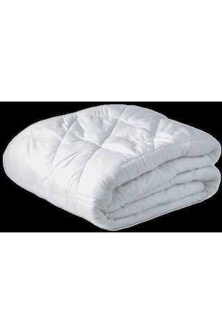 Çift Kişilik Microfiber Yorgan 195x215 Beyaz Silikon Elyaf Soft Beyaz