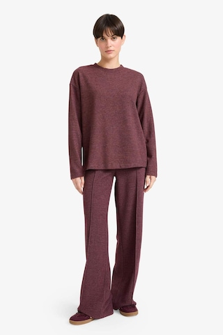 Defacto Relax Fit Bisiklet Yaka Sweatshirt F1013ax25aubr93 Bordo