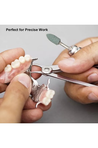 Tenfowee 100 Adet Diş Laboratuvarı Taşı Freze Seti - Farklı Şekillerde Oyma, Parlatma Ve Taşlama İşlevi Çok Renkli