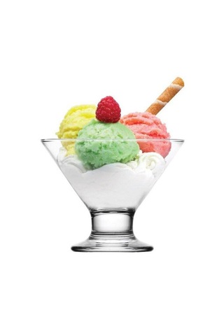 LAV Crema Cam Dondurma & Tatlı Kasesi 6'lı Küçük Boy 165 ml (Reçellik  )