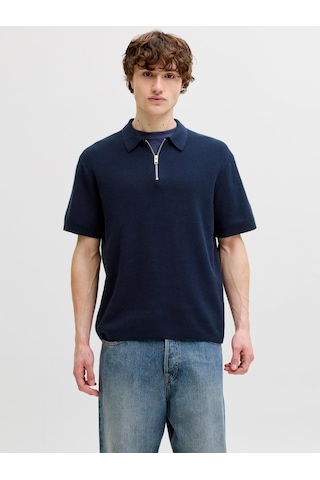 Jack & Jones Max Erkek Lacivert Polo Tişört 12288544-nb Lacivert