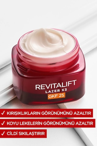 L'Oreal Paris Revitalift Laser X3 Gkf 20  Bakım Kremi 50 ML