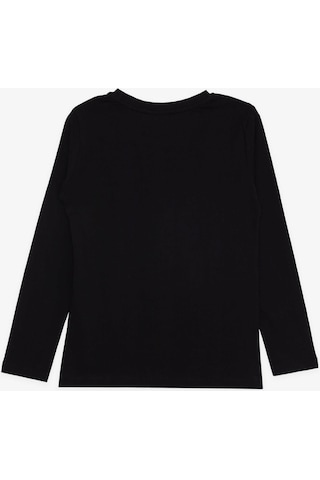 Breeze Girls & Boys Atatürk Baskılı Uzun Kollu Tişört 5-9 Yaş, Siyah-siyah Siyah