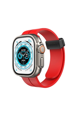 Apple, Uyumlu Watch 38mm Kr412 Elegance Stylısh Kordon Saat Değildir - Kırmızı