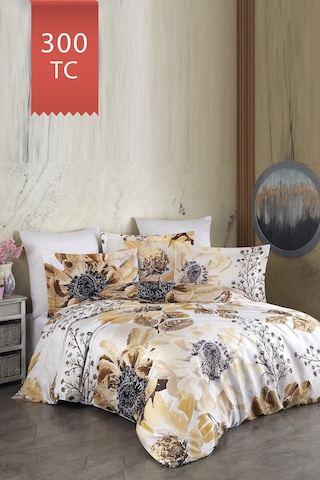 Varol Royal Saten Tek Kişilik 300tc Nevresim Takımı - Victoria Çok Renkli