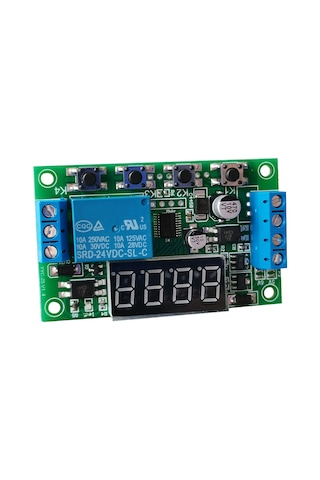 Springsun Dc12v Zamanlayıcı Röle Modülü, Led Gösterimli, 0.01s-999dk Süre Ayarı, Valf/pompa/motor Kontrolü, Yyc-2s
