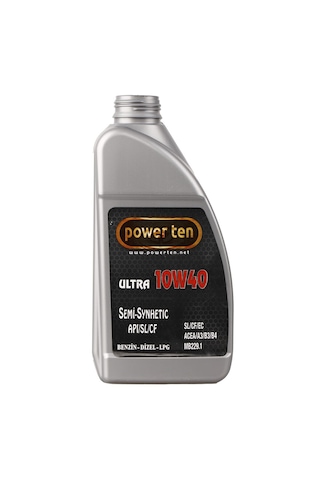 Power Ten 10w40 Motor Yağı 1 Litre 12 Adet Sentetik