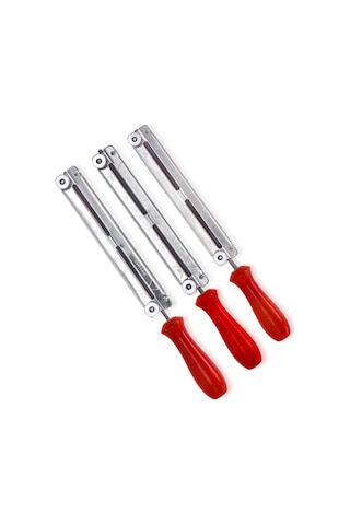 Youmex Ahşap Saplı Çelik Zımpara, Motorlu Testere İçin Pas Koruyucu, 4.0mm Manuel Keskinleştirici Alet