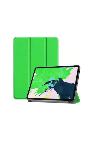 Apple Uyumlu iPad Pro 12.9 2020 4.nesil Zore Smart Cover Standlı 1-1 Kılıf Kapaklı Kılıf