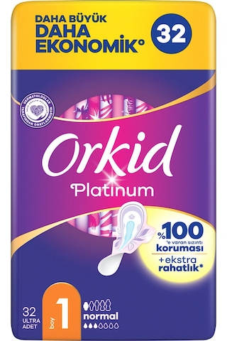 Orkid Platinum Hijyenik Ped Normal 4 x 32'li