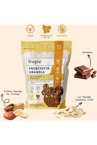 Fropie Probiyotik Granola - Yer Fıstığı & Çikolata 200 G