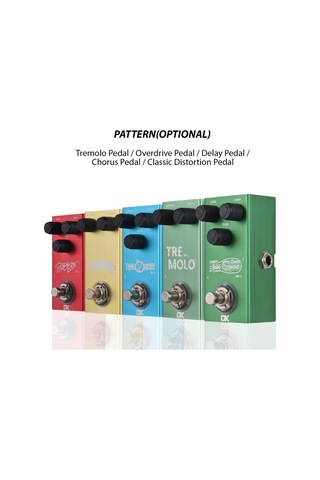 Xindoker Gitar Efekt Pedalı - Geleneksel Distorsiyon, Metal Kasa, 6.35mm Giriş/çıkış, Ton-kazanç-ses Seviyesi Kontrolü, Led Gösterge