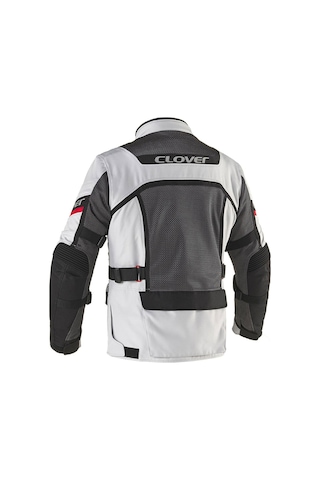Clover Ventouring-4 Wp Korumalı Motosiklet Montu Gri Siyah Kırmızı