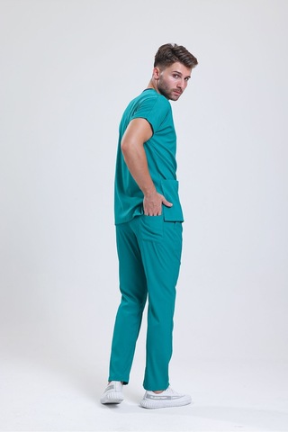 Likralı Üniforma Unisex Cerrahi Yeşil