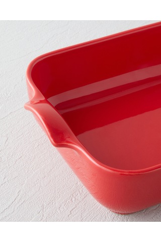 English Home Hecha Seramik Dikdörtgen Fırın Kabı 25 Cm Kırmızı Kırmızı