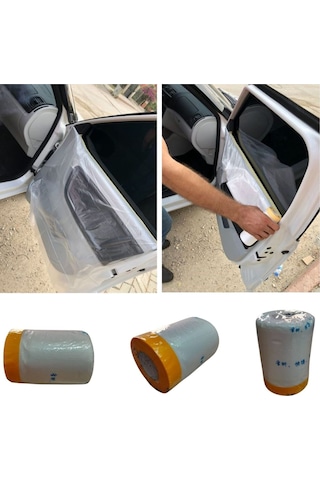 Araç Cam Filmi Montaj Poşeti Kapı Koruma Örtüsü Naylon 55 Cm X 30 Metre Cam Filmi Çekme Poşeti