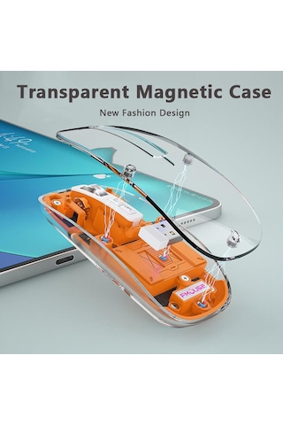 Vaorlo 2.4g Bluetooth Kablosuz Fare Led Pil Ekran Üç Model Fareleri Windows Akıllı Telefonlar İçin Masaüstü Düğmesine Bağlayın Sessiz Şarj Diğer