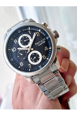 Ferrucci Fc63307 Fonksiyonlu Çelik Kordon Trend Erkek Kol Saati