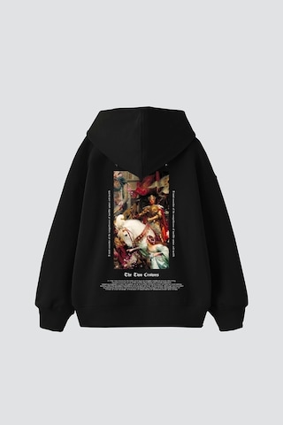 Startmore The Two Crowns Baskılı Oversize Unisex Premium Beyaz Siyah