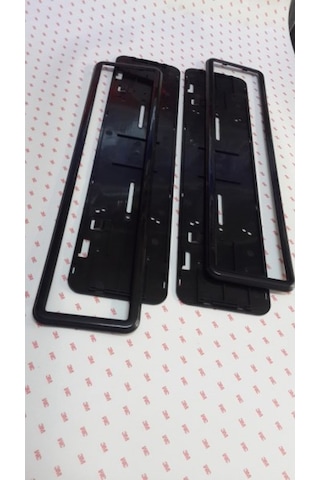 2Adet Parlak Siyah Çerçeveli Plakalik 2 Adet Consept Plakalik 228108692