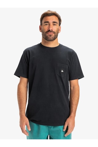 Quiksilver Salt Water Pocket Ss Tee Erkek T-shirt-29747 Siyah