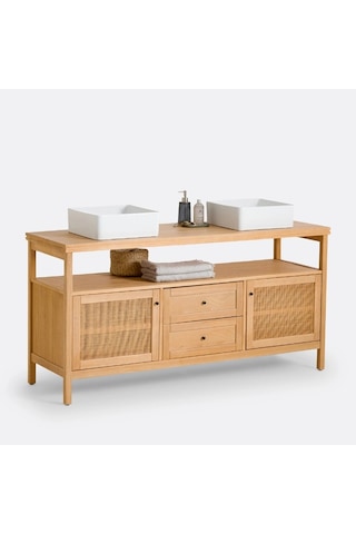 Altea Rattan Detaylı Çok Amaçlı Büfe, Konsol Ahşap
