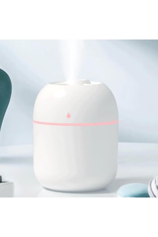 Taşınabilir Su Damlası Nemlendirici Usb Masaüstü Kapalı Hava Atomizasyon Nemlendirici Ev Dilsiz Büyük Sprey Nemlendirici Beyaz