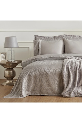 Nehir 14 Parça Çeyiz Seti Aile Banyo Seti Hediyeli Silver Gümüş