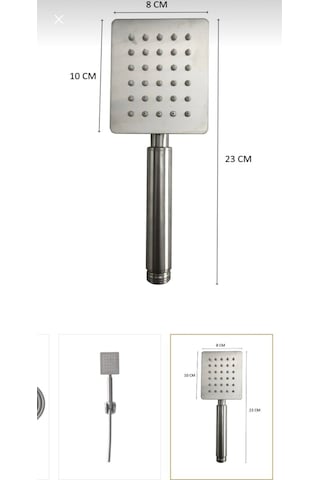 İsaoğlu Yapı Inox Duş Seti Inox Tepe Yağmurlama Banyo Duş Sistemi Alt Armatür Dahil Set Diğer