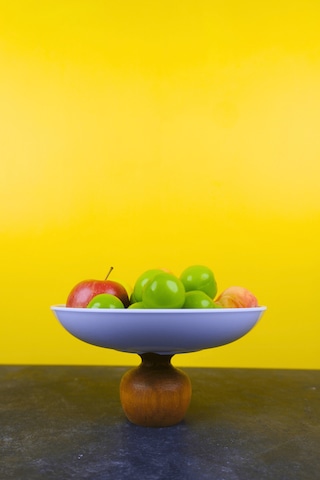 Nar Model Ahşap Ayaklı 22,5 Cm Melamin Çukur Servis Ve Sunum